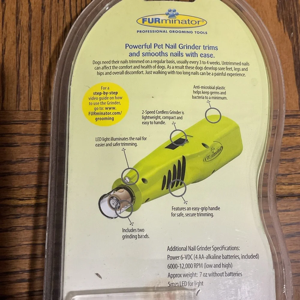 FURminator Yellow-Green Professional Nail Grinder